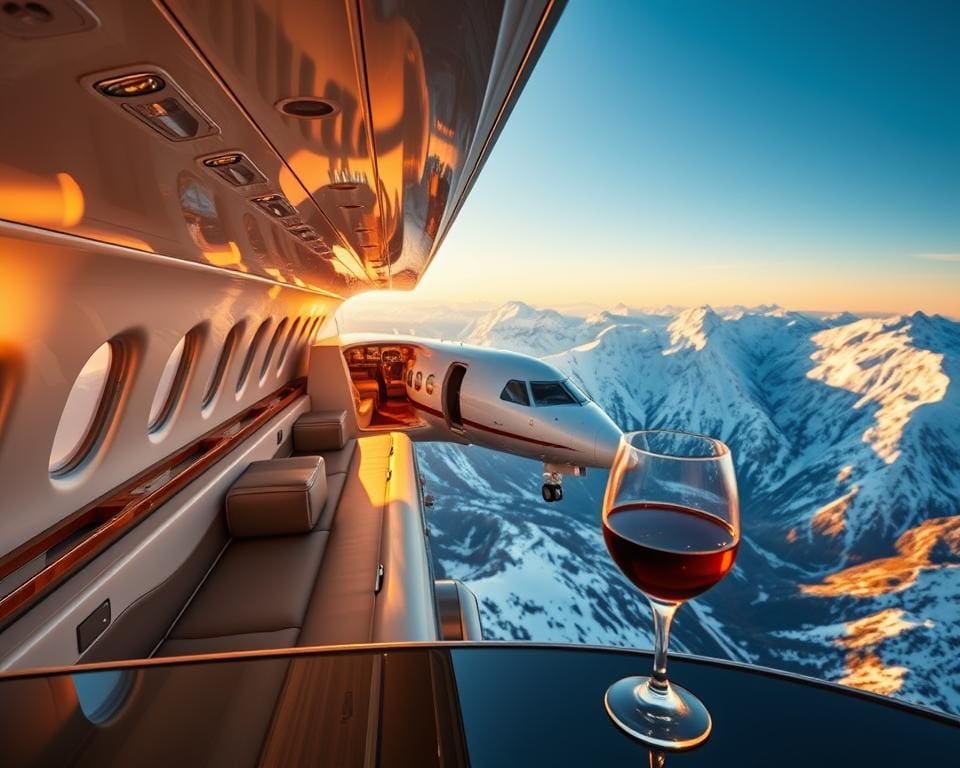 voordelen luxe vliegen Alpen