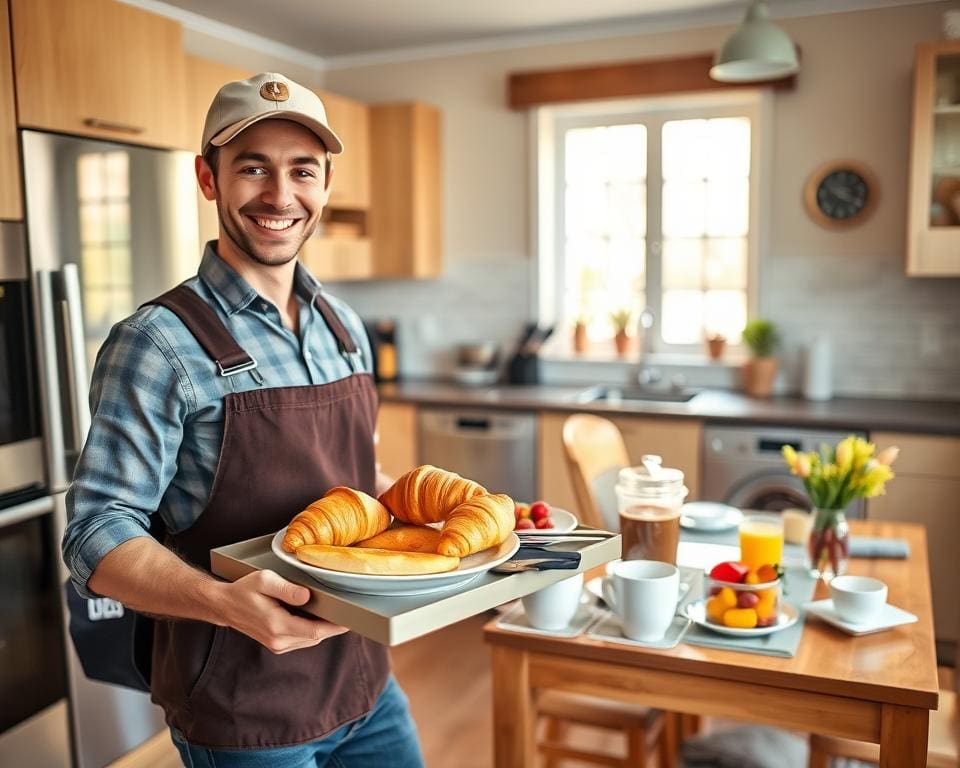 Hoe werkt het laten bezorgen van ontbijt aan huis?