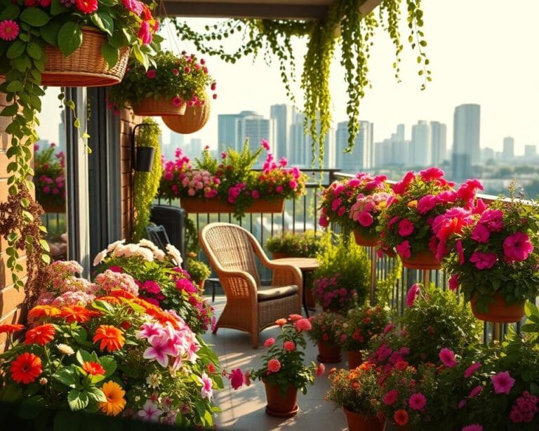 Kleurrijke ideeën voor een zomerbalkon