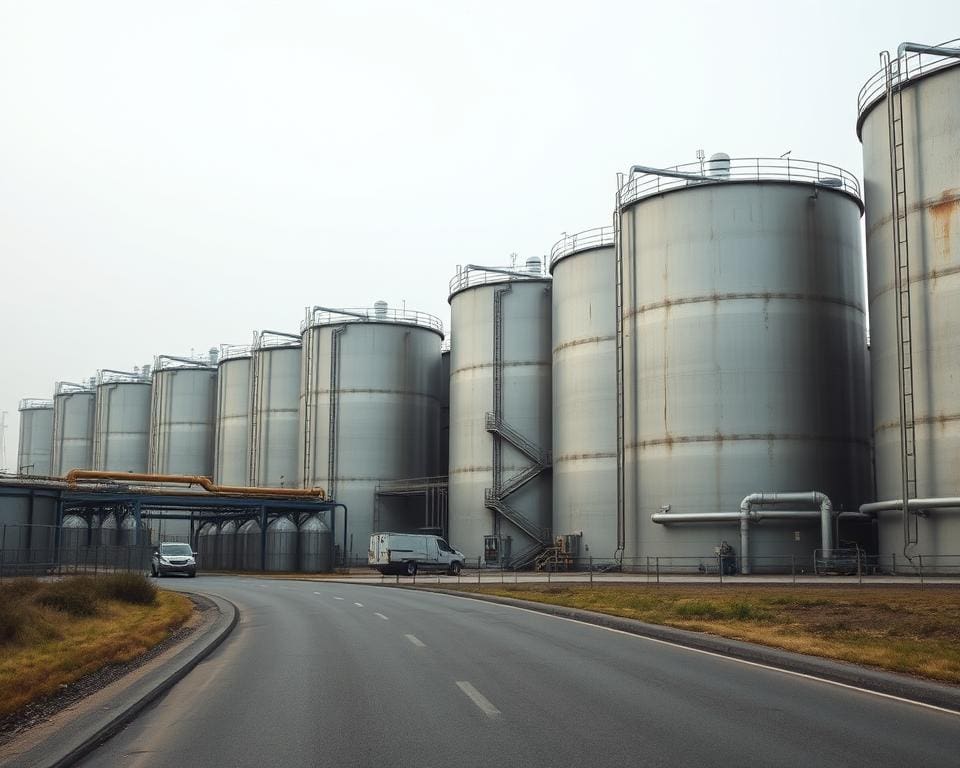 Opslagtanks voor chemische industrie