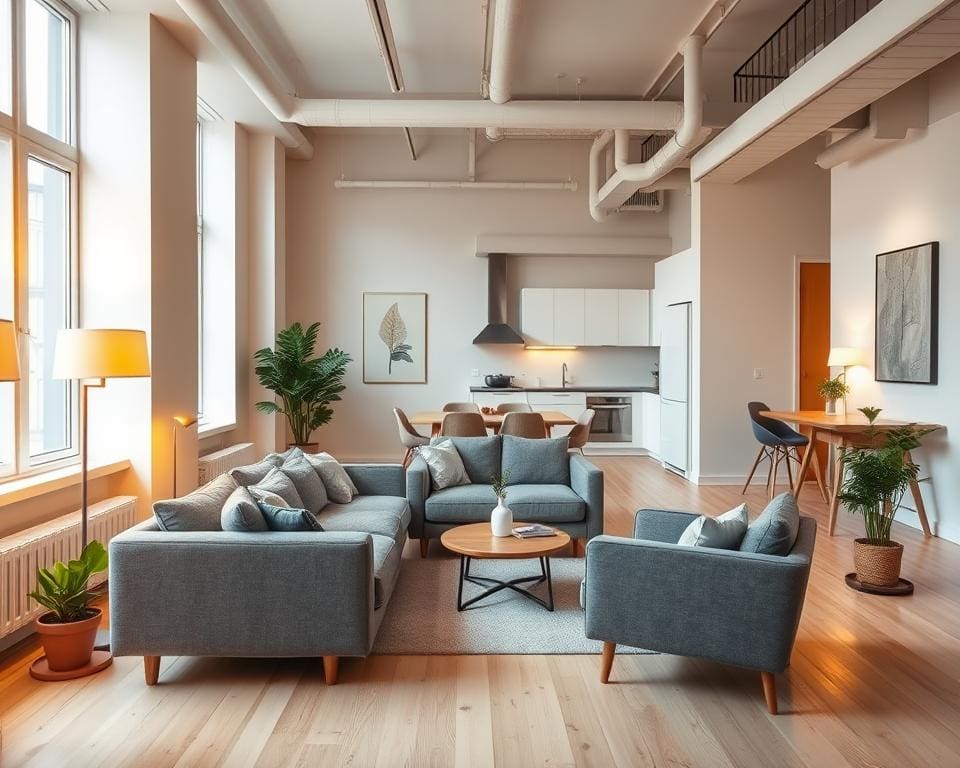 Scandinavische woonstijl in stedelijke appartementen