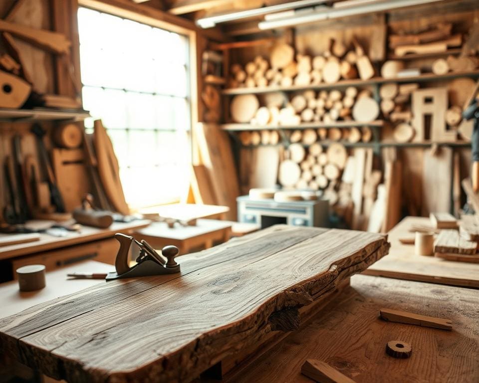 houtbewerking met gerecycleerd en upcycled hout