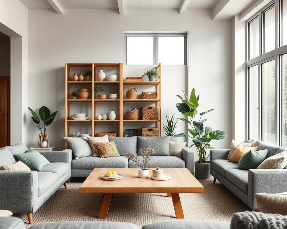kleurpaletten en materialen in Scandinavisch interieur