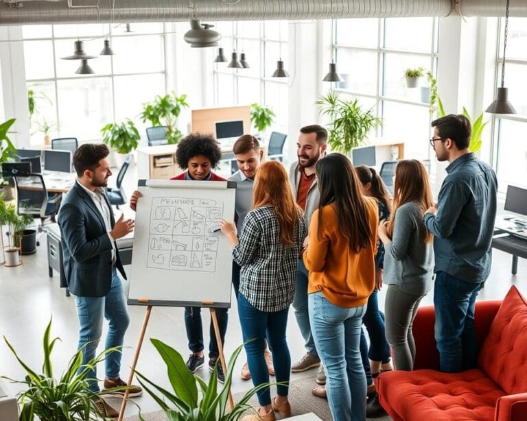 Werken in een team vol creatieve ideeën