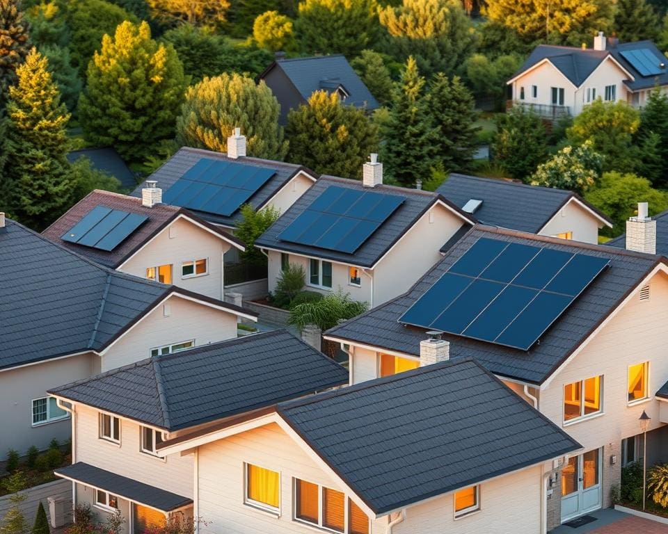 Zonneboiler installeren bij eengezinswoningen