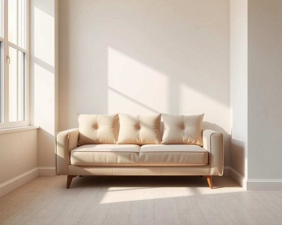 Hoe kies je een bank die in kleine ruimtes past?