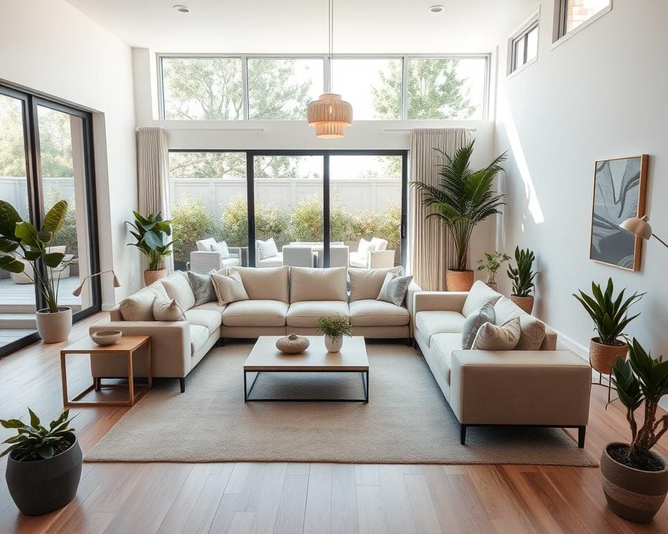 Hoe richt je een open woonkamer efficiënt in?