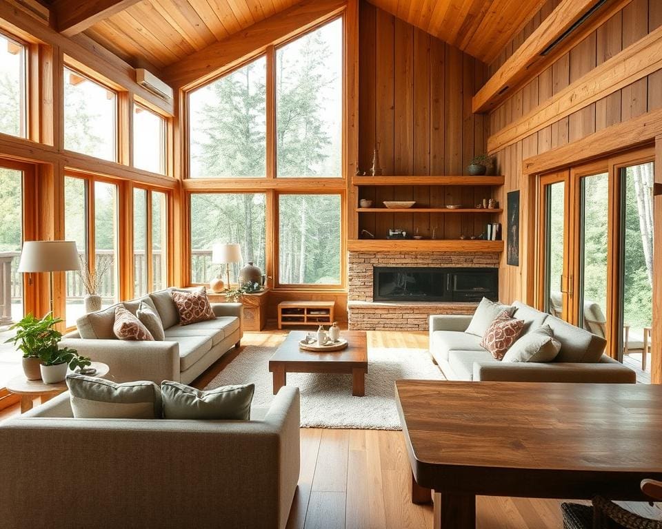 Waarom voelt een huis groener met houten accenten?