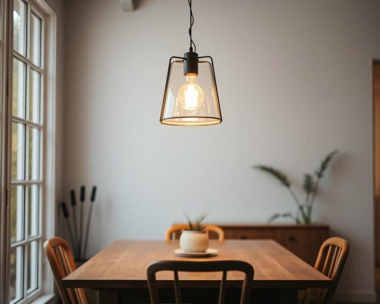 Welke verlichting gebruik je boven de eettafel?