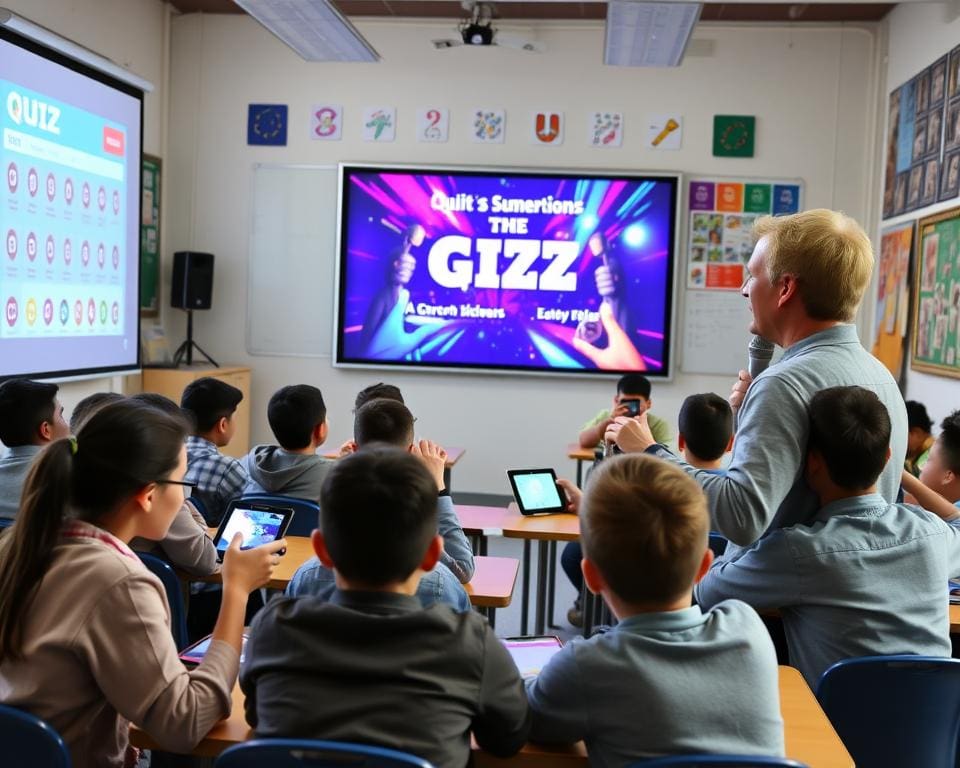 Hoe werkt een quiz op locatie voor scholen?