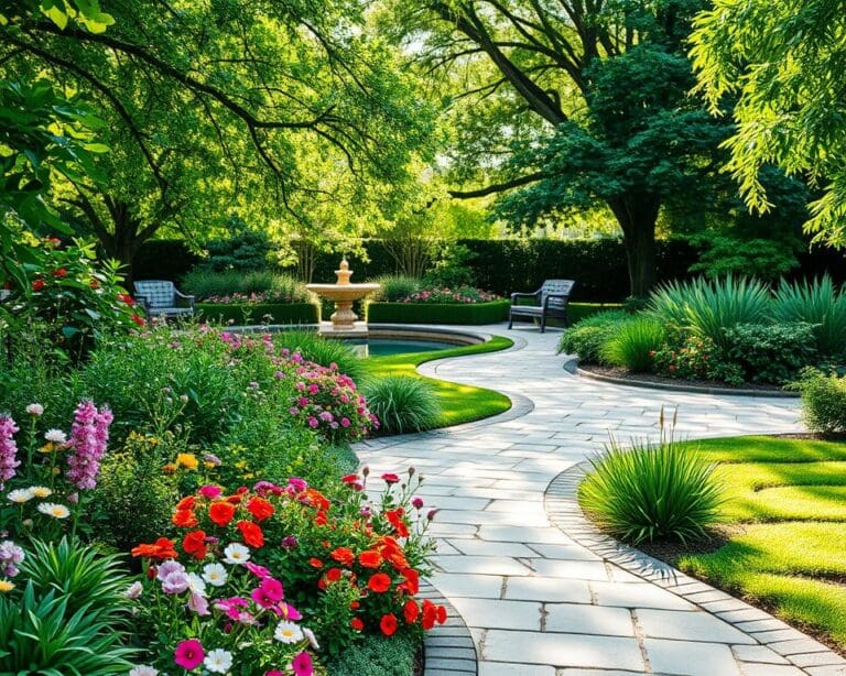 Hoe combineer je groen en bestrating harmonieus?