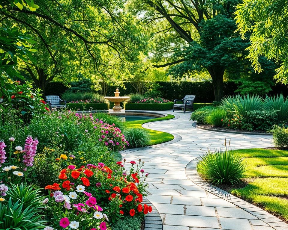 Hoe combineer je groen en bestrating harmonieus?