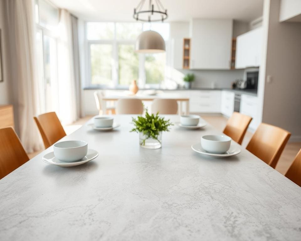 Hoe kies je een tafelblad dat onderhoudsarm is?