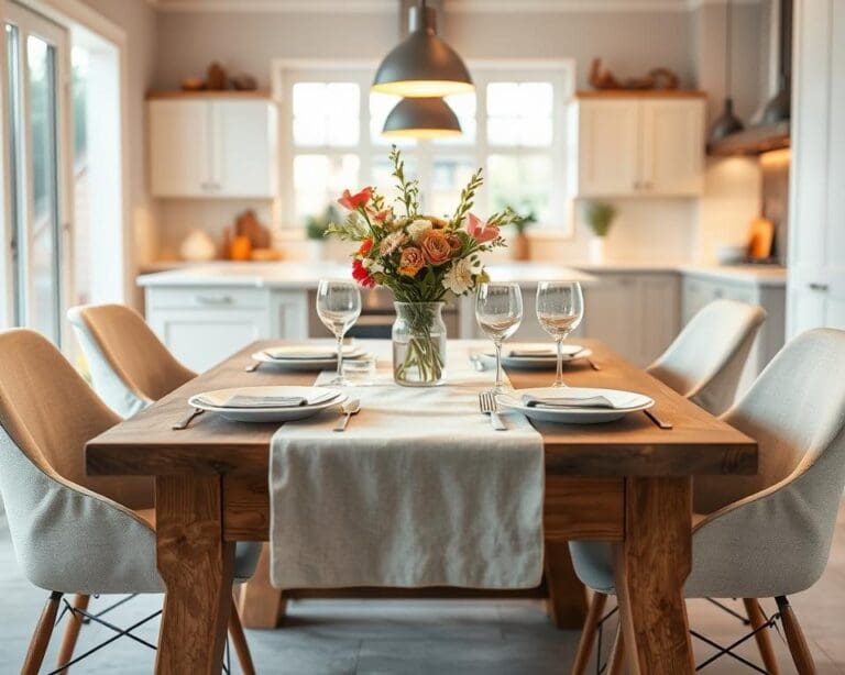 Hoe stijl je een eetkamertafel voor dagelijks gebruik?