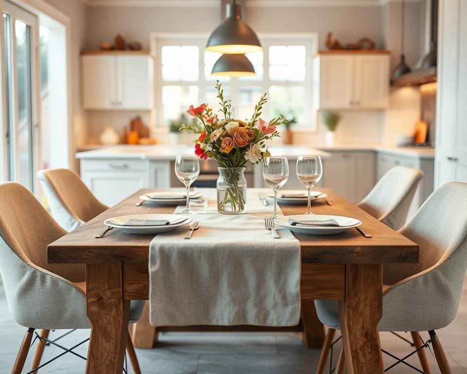 Hoe stijl je een eetkamertafel voor dagelijks gebruik?