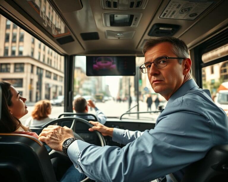 Hoe werkt een buschauffeur met strakke routes?