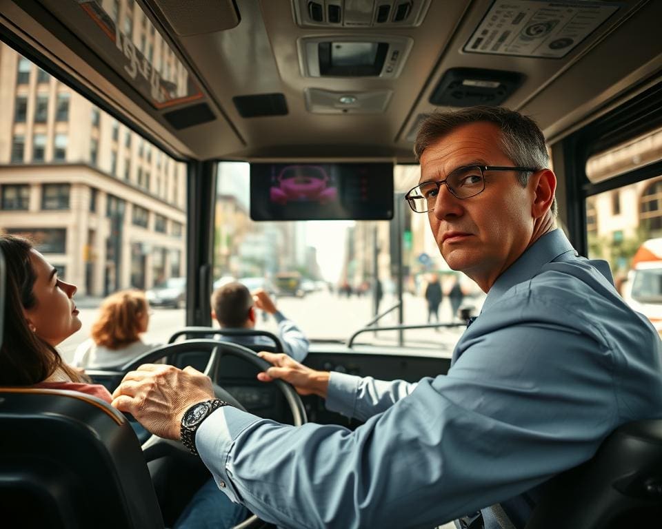 Hoe werkt een buschauffeur met strakke routes?