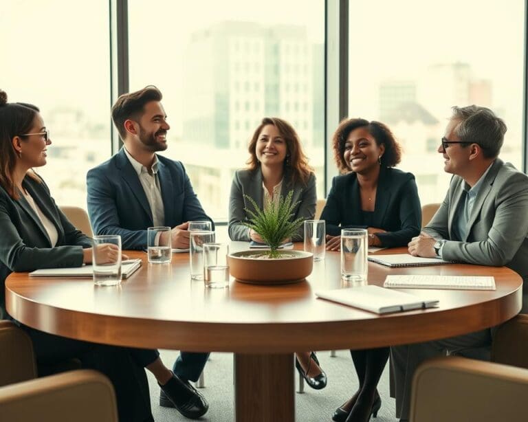 Waarom is rond tafelen fijner voor gesprekken?