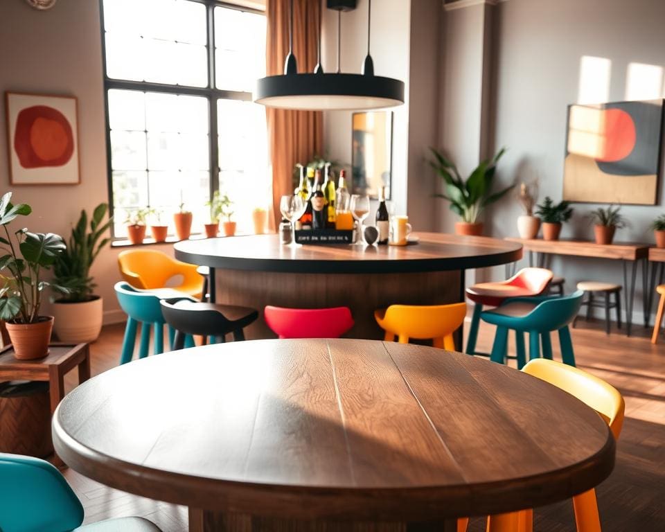 Waarom voelt een hoge bartafel zo speels?