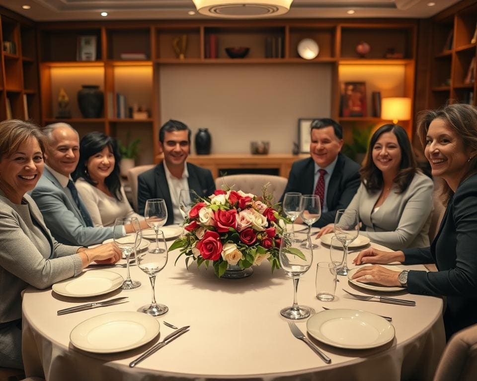 Waarom voelt een ronde tafel gezelliger met gasten?
