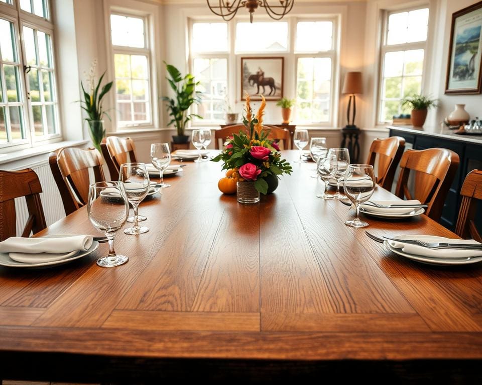 Wat maakt een houten eettafel zo populair?