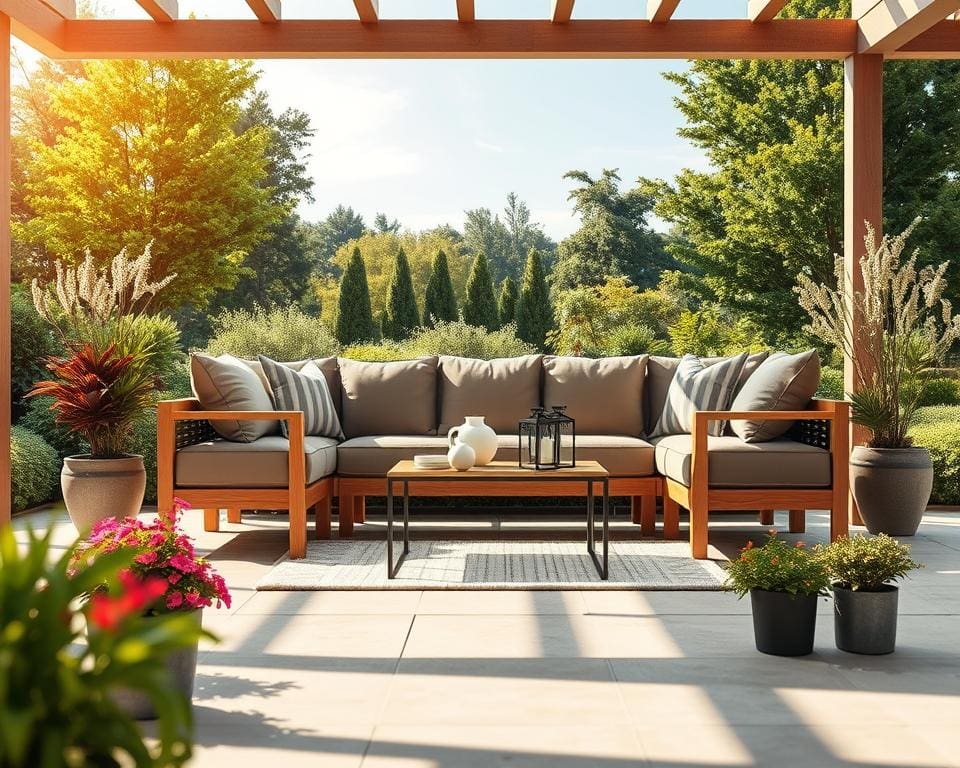 Wat maakt een loungebank geschikt voor buitengebruik?