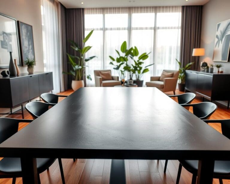Wat maakt een zwarte tafel stijlvol en modern?