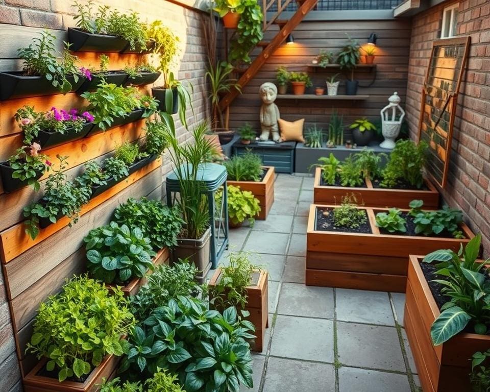 Wat zijn slimme oplossingen voor een kleine tuin?