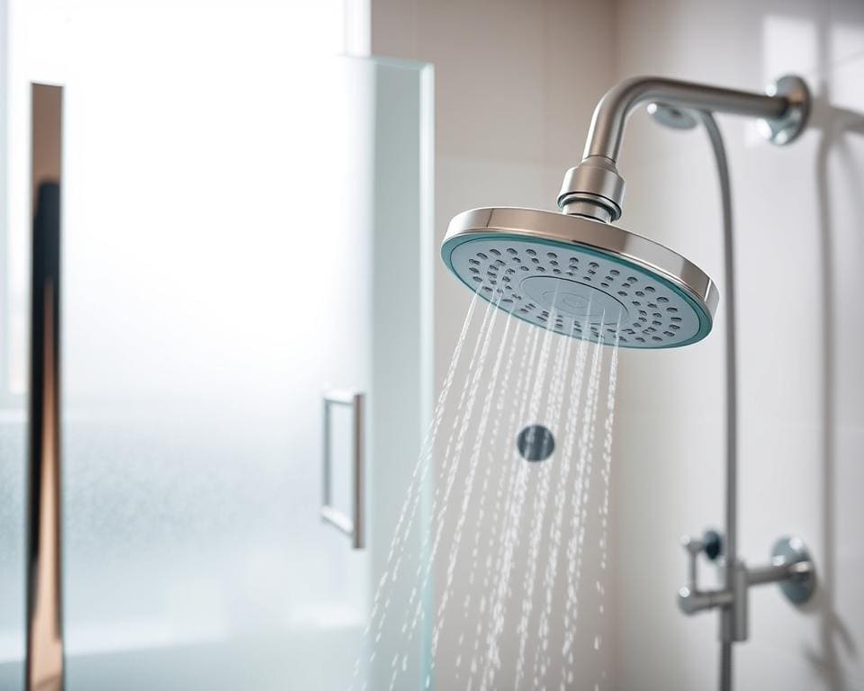 Welke douchekop bespaart water zonder comfortverlies?