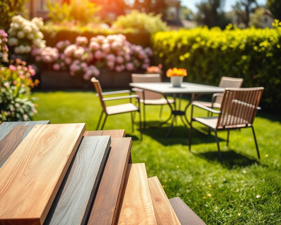 Welke materialen zijn geschikt voor tuinmeubels?