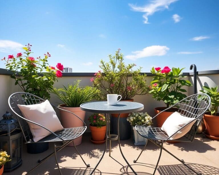 Welke tuinmeubelen zijn geschikt voor kleine terrassen?