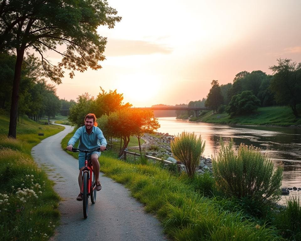 Waarom is fietsen langs rivieren zo ontspannen?