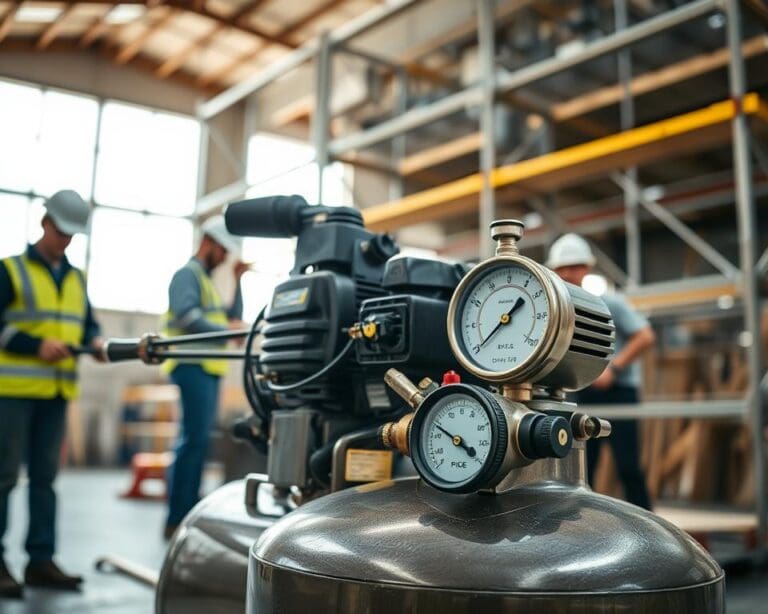 Hoe ondersteunt een compressor zwaar gereedschap?