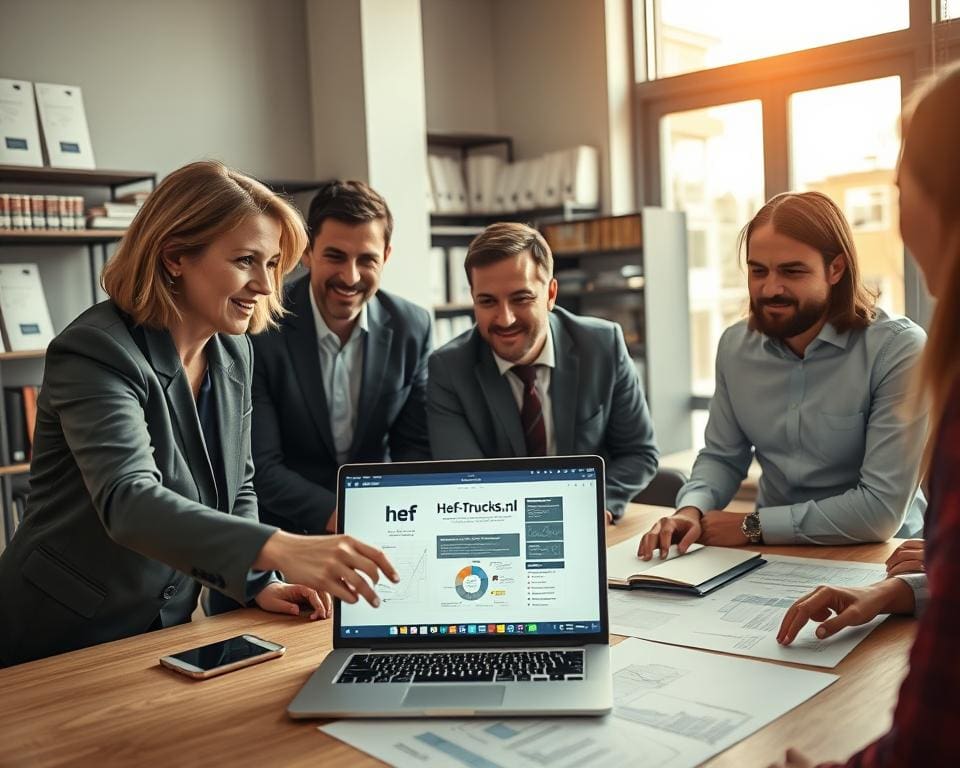 Hoe ondersteunt hef-trucks.nl professionals met kennis?