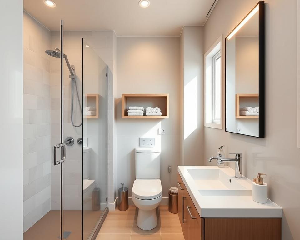 Kleine badkamer slim indelen