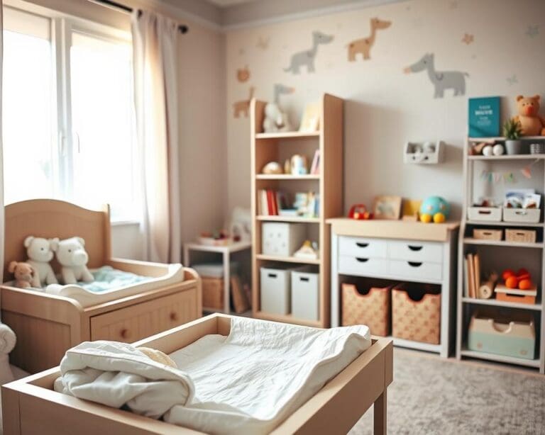 Praktische opbergoplossingen voor de babykamer