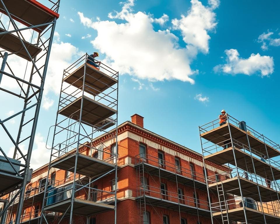 Waarom blijven steigers cruciaal bij renovaties?