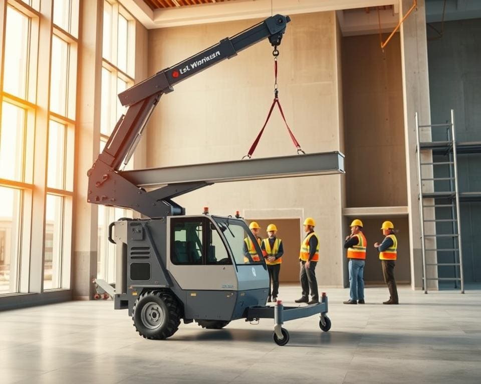 Wat maakt compacte hijskraan verhuur ideaal voor binnenbouw?