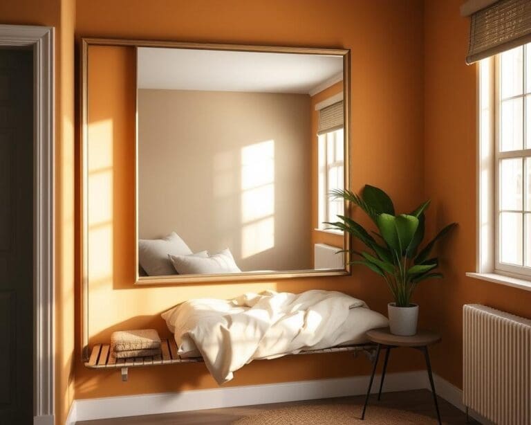 Is een grote wandspiegel geschikt voor kleine ruimtes?