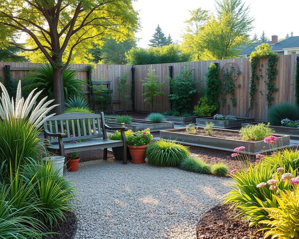 onderhoudsvriendelijke tuin