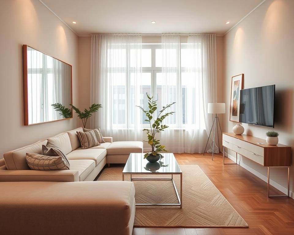 kleine woonkamer groter maken
