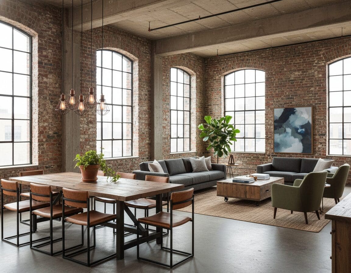 industrieel interieur meubels