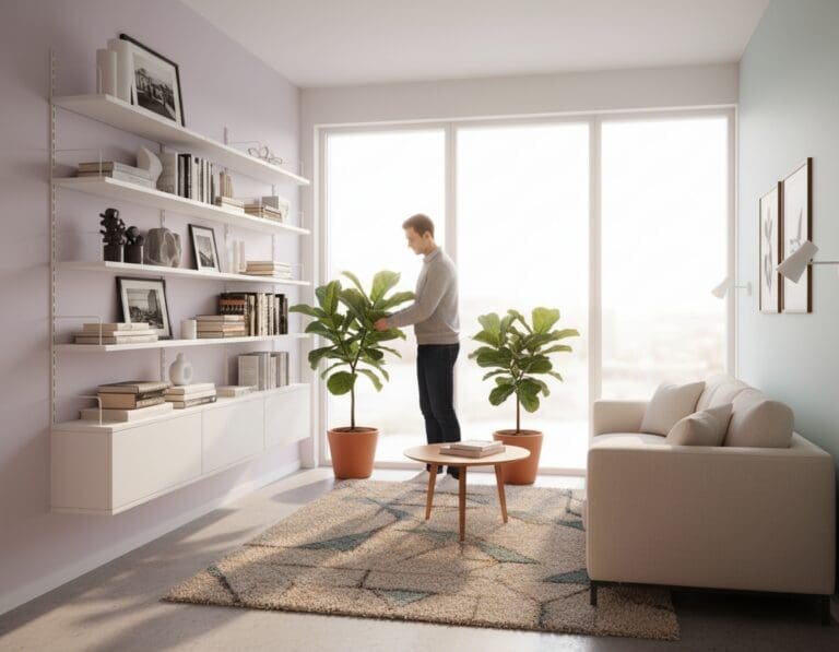 kleine woonkamer inrichten