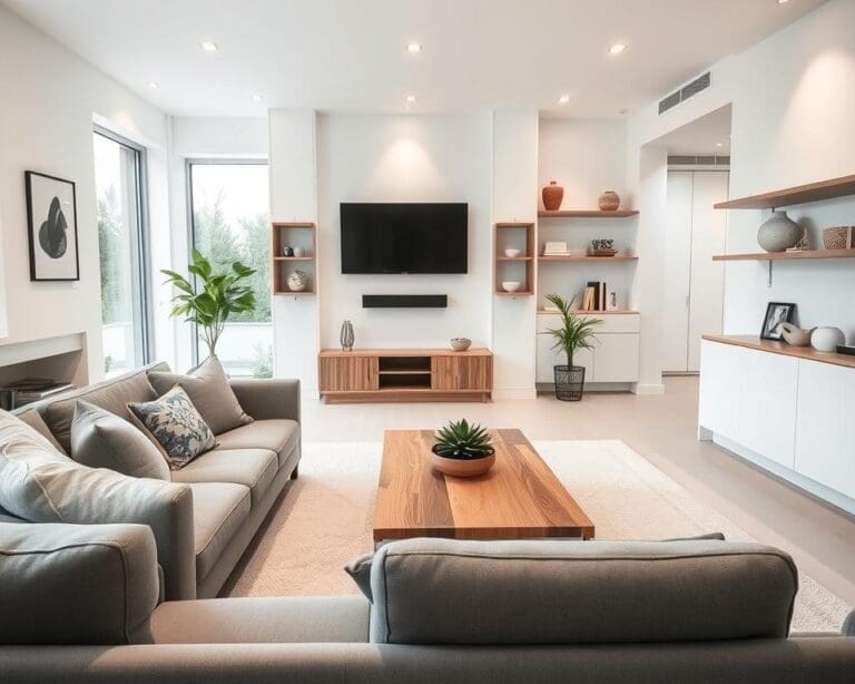 moderne woonkamer inrichting