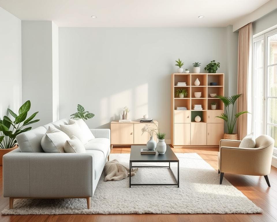 rustgevende kleuren woonkamer