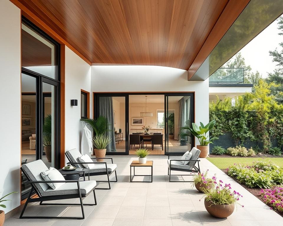 veranda voor moderne woning