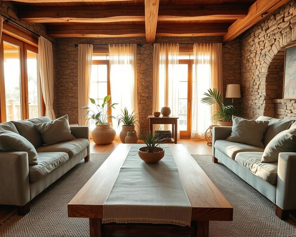 natuurlijke materialen interieur