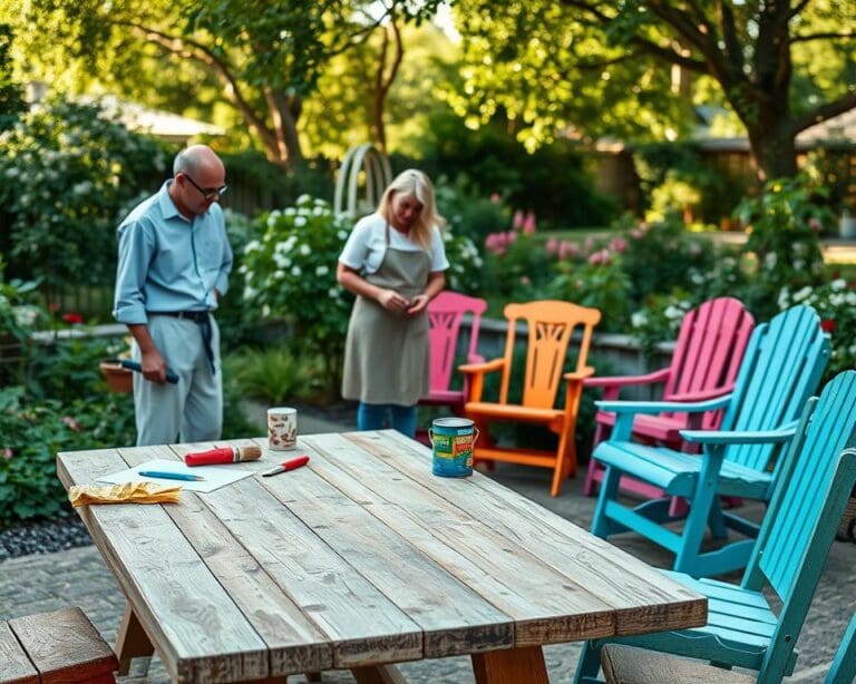tuinmeubels opknappen