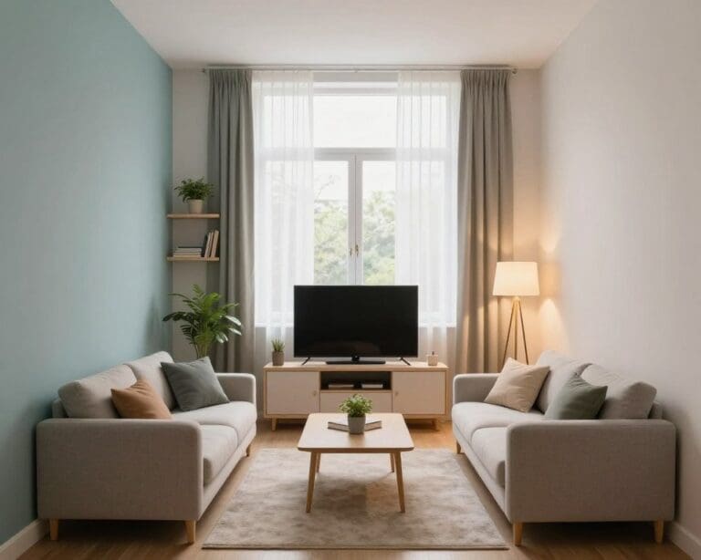 smalle woonkamer inrichten